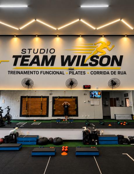 Sala de treinamento funcional do Studio Team Wilson