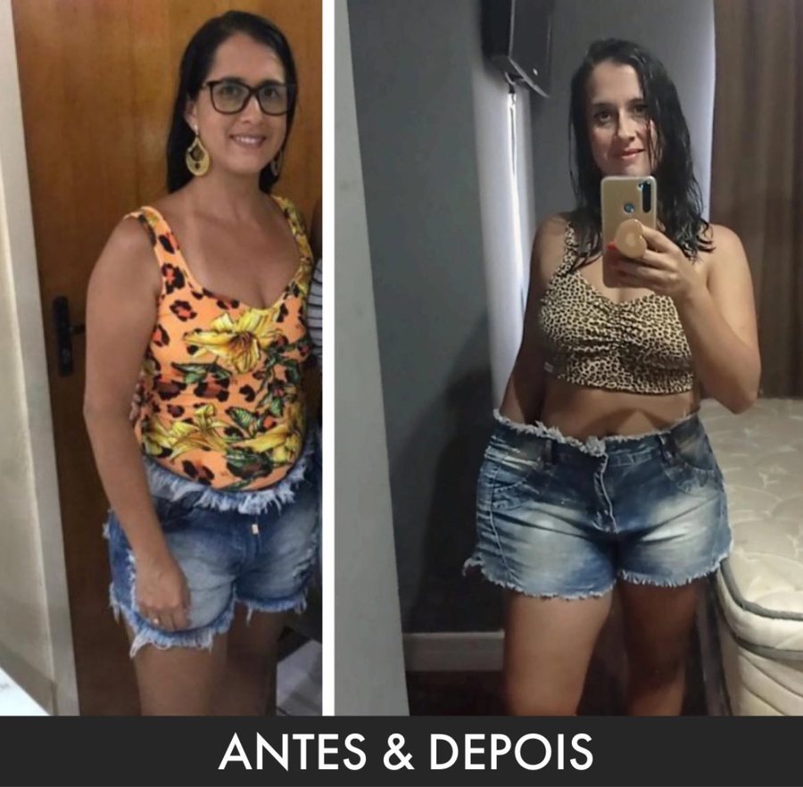 Antes e depois de aluno do Studio Team Wilson