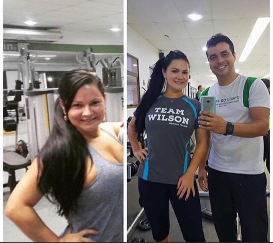Antes e depois de aluno do Studio Team Wilson