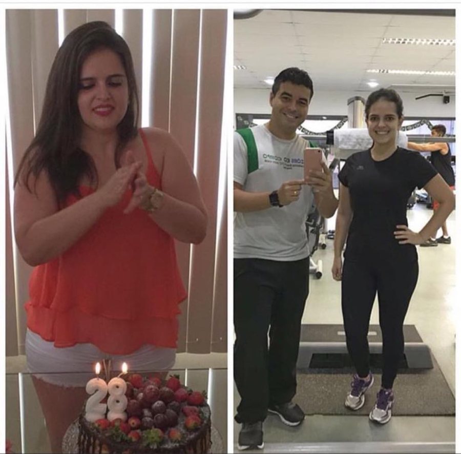Antes e depois de aluno do Studio Team Wilson