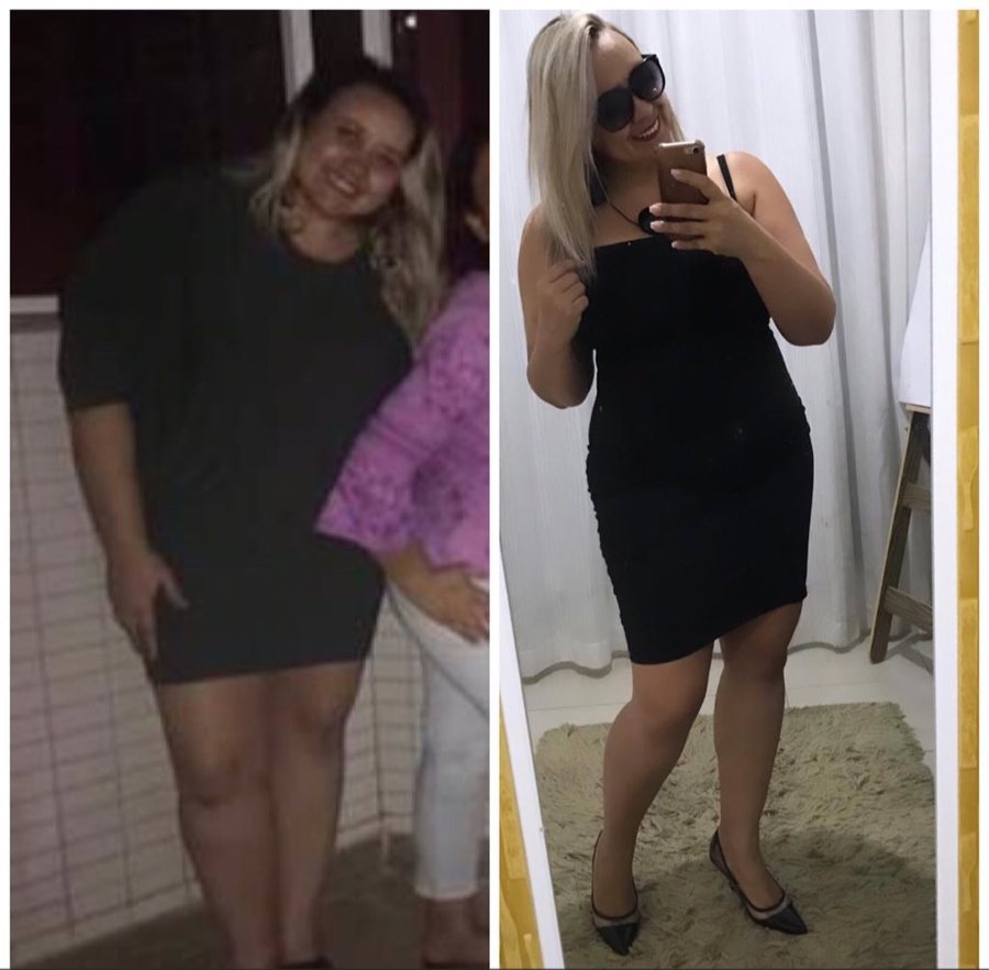 Antes e depois de aluno do Studio Team Wilson